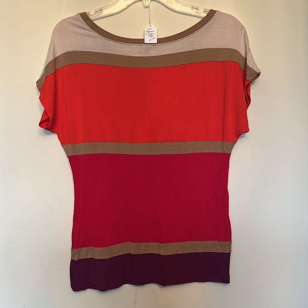 Express XS Color Block Top - Picture 3 of 3